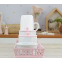 Ver imagem 3 de Kit Higiene Bebê Moderno Porcelana Quarto Térmica Banho - Rosa