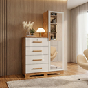 Ver imagem 1 de Cômoda 4 Gavetas e 1 Sapateira com Espelho