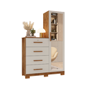 Ver imagem 4 de Cômoda 4 Gavetas e 1 Sapateira com Espelho