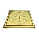 Ver imagem 3 de Ralo Abre e Fecha Dourado Gold 10x10cm com Porta Grelha Fineza
