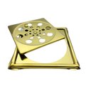 Ver imagem 2 de Ralo Abre e Fecha Dourado Gold 10x10cm com Porta Grelha Fineza