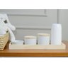 Kit Higiene Porcelana Montessoriano Bebê Bandeja Pinus Térmica Cuidados K054 - 1