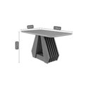 Ver imagem 4 de Conjunto: Mesa de Cozinha Ágata C/ Tampo Madeirado C/ Vidro 130x80cm + 4 Cadeiras Paola Wood