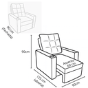 Ver imagem 2 de Cadeira Poltrona do Papai Ady Reclinável com Assento Ajustável e Porta Copos