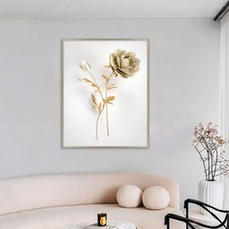 Quadro Decorativo Floral Fotografico Rosa, Tela em Canvas  Vertical ideal ambiente de Sala de Estar - 2