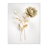 Quadro Decorativo Floral Fotografico Rosa, Tela em Canvas  Vertical ideal ambiente de Sala de Estar - 1
