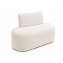 Ver imagem 7 de Sofá Fit 120cm 2 Lugares Moderno Sala Consultório:Off White/Bouclé