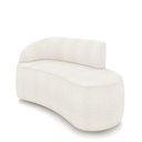 Ver imagem 1 de Sofá 2 Lugares Orgânico 140 Cm Morgan Bouclê Off White D03 - D'Rossi