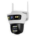 Ver imagem 1 de Câmera de Segurança Satellite a-CAM8011D 6MP Wi-Fi Visão Noturna Detecção de Movimento Branco 360° m