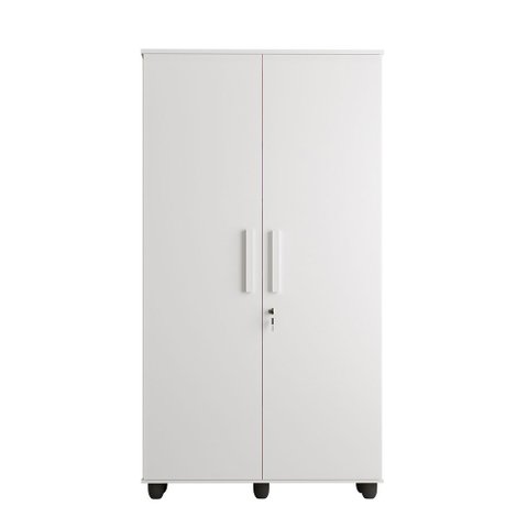 Kit com 2 Armários Multiuso Gold 2 Portas para Organização de Quarto e Área de Serviço - Branco