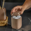 Ver imagem 3 de Porta Algodao ou Linha Aura - Marrom Amêndoa