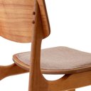 Ver imagem 6 de Conjunto Mesa 160cm com Vidro e 6 Cadeiras Malta Moderna Linho Palha Off White Imbuia