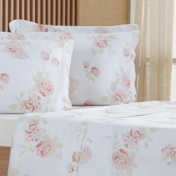 Jogo de Cama Queen 4 Pçs 200 Fios 100% Algodão 160x200x35cm Classique - 3