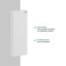 Armário Aéreo Utilitário 1 Porta 899 Carraro - Branco - 3