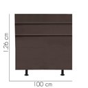 Ver imagem 2 de Cabeceira Estofada Argentina 100cm Solteiro para Cama Colchão Box Quarto Suede Marrom - Aurora Line