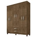 Ver imagem 1 de Guarda Roupa Casal 6p 2g Moden 150 Cm 3562 Malbec Incp