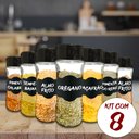 Ver imagem 4 de Kit 16 Potes Tempero pra Cozinha + 16 Etiquetas + Caneta Giz