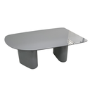 Ver mais imagens de Mesa de Jantar Orgânica Stella 160x90cm Base Cinza Tampo Cinza