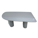 Ver imagem 3 de Mesa de Jantar Orgânica Stella 160x90cm Base Cinza Tampo Cinza