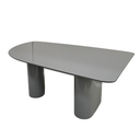 Ver imagem 4 de Mesa de Jantar Orgânica Stella 160x90cm Base Cinza Tampo Cinza