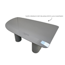 Ver imagem 5 de Mesa de Jantar Orgânica Stella 160x90cm Base Cinza Tampo Cinza