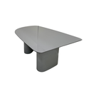 Ver imagem 7 de Mesa de Jantar Orgânica Stella 160x90cm Base Cinza Tampo Cinza