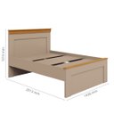 Ver imagem 2 de Cama de Solteiro em Mdf 88x188cm Design Moderno Resistente