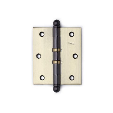 Dobradiça Isero Kit C/3 - Ferro Pino Bola 3 1/2 X 2 5/16'' Leve 2 Aneis - Lo