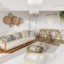 Ver imagem 2 de Mesa de Centro de Madeira e Vidro 68cm Virgínia Oregon