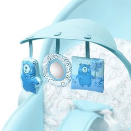 Cadeira de Descanso e Balanço para Bebês - Até 18 kg - Seasons - Azul - Multikids Baby - 7