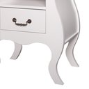 Ver imagem 2 de Mesa de Cabeceira Bombê 1 Gaveta e Nicho 1026n - Branco/imbuia Glazer