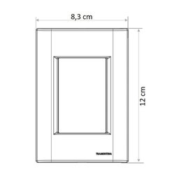 Kit 10 Cj Tampa Cego 4x2 Placa Cega Liz Grafite Tramontina - 5