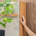 Ver imagem 6 de Estante para TV e Home Theater até 75 Polegadas MDF 180cmx186cm Ravenna Linea Brasil Bege Canela/Off White Fosco