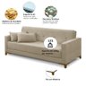 Sofá Cama 3 Lugares 2,00m Aurora Suede Adonai Estofados - 3