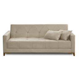 Sofá Cama 3 Lugares 2,00m Aurora Suede Adonai Estofados - 7