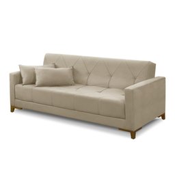 Sofá Cama 3 Lugares 2,00m Aurora Suede Adonai Estofados - 4