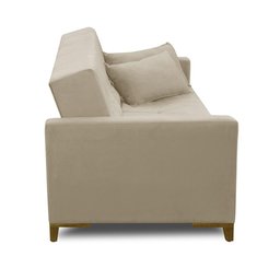 Sofá Cama 3 Lugares 2,00m Aurora Suede Adonai Estofados - 9