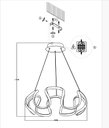 Ver imagem 2 de Lustre Pendente de Escritório em Alumínio Branco Led Integrado 3000k