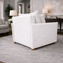 Ver imagem 3 de Poltrona Cama Mônica Suede Decorativa Confortável Moderna Sala Quarto Recepção