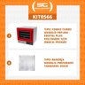 Kit - Forno Turbo Prp-004 Plus Digital 127v Vermelho + 4 Assadeiras - Progás 127v - 3