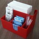 Ver imagem 6 de Kit 15 Portas Sachês Guardanapos Açúcar Organizador Multiuso Bancada Vermelho
