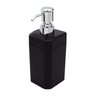 Dispenser Porta Sabonete Líquido 300ml Com Fixação Parede:Preto - 1