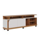 Ver imagem 7 de Rack Jurerê 180cm P/tv até 75 Polegadas C/detalhe Ripado Artesanal e Pés de Rodízio Incluso Colibri