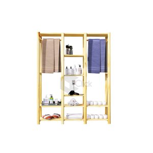 Estante De Madeira Pinus Vertical Organizadora Moderno AJB STORE ARARA TRIPLA
