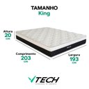 Ver imagem 4 de Colchão King Mola Ensacada D33 Euro Pillow Vtech
