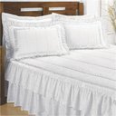 Ver imagem 1 de Colcha Presente de Casamento Lese Casal King 07 Peças - Branca