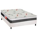 Ver imagem 1 de Cama Box Casal Colchão Ortopédico Plumatex D28-ep Ultra Firme + Base Crc Courano White(138x188)