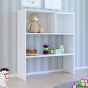 Ver imagem 2 de Estante Infantil Organizadora com Nichos e 01 Prateleira Branco - D’Rossi