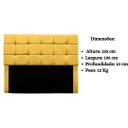 Ver mais imagens de Cabeceira Cama Box Estofada King 195 Cm Costa Rica Suede:amarelo