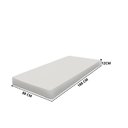 Ver imagem 3 de Cama Solteiro com Colchão Madeira Maciça Esmeralda Branco Repleta